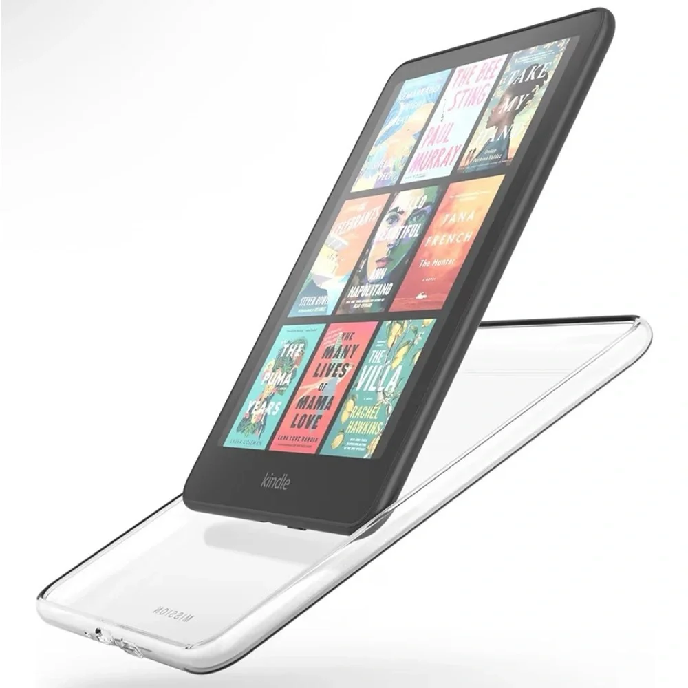 Clear Case for Kindle Paperwhite & Colorsoft (2024 Releases) E-Reader.
